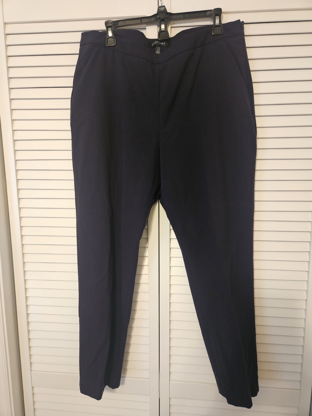 Ellen Tracy Men's Navy Stretch Chinos